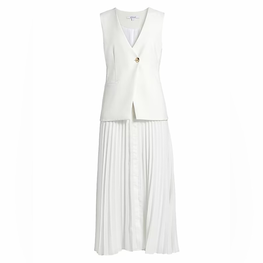 Derek Lam 10 Crosby ‘Lauren Mixed Media’ Midi Business Casual Midi Suit Sz 4